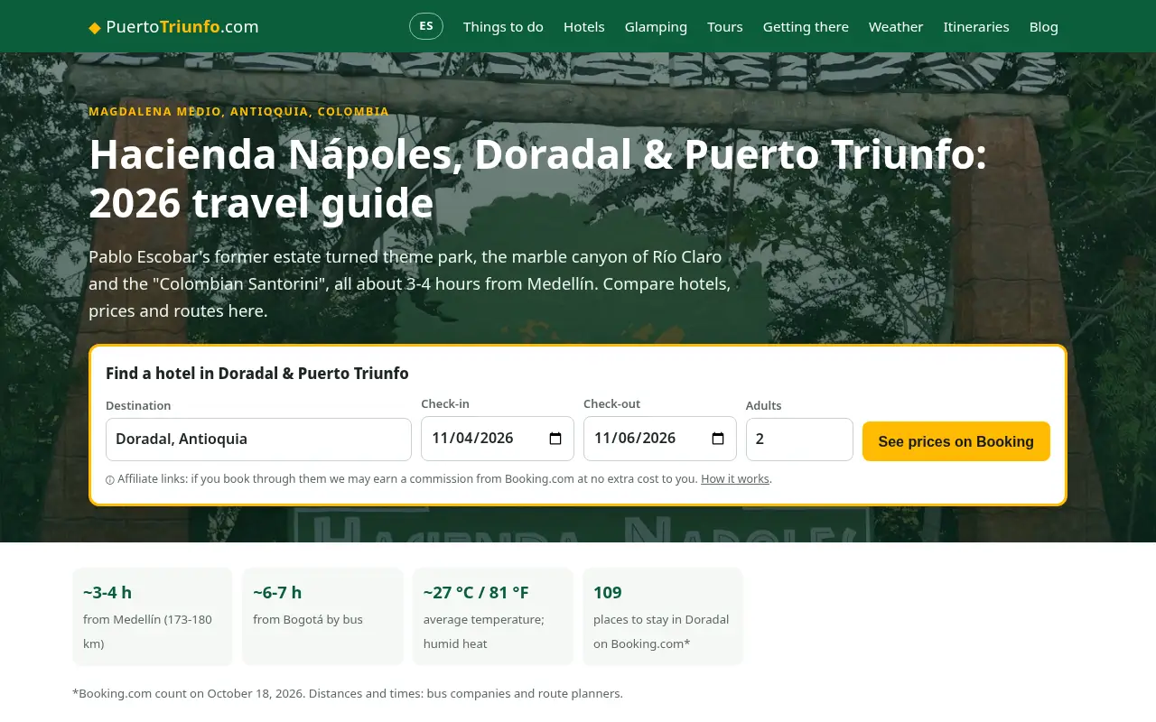 Home page of PuertoTriunfo.com